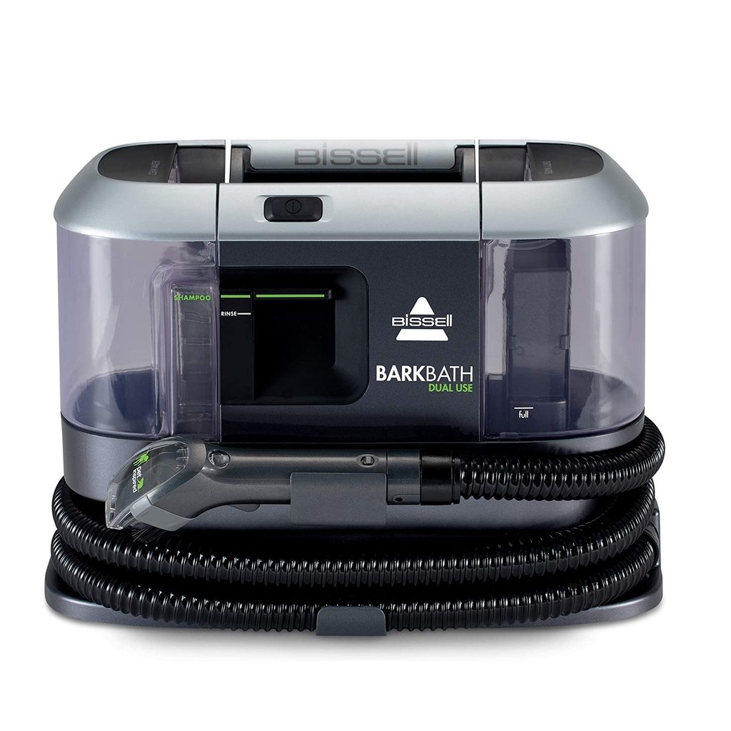 Bissell Barkbath 2-in-1 dog bath and cleaner for use anywhere.