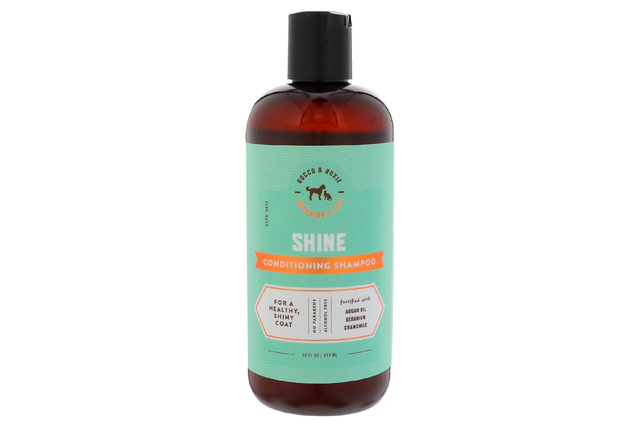 A bottle of dog shampoo
