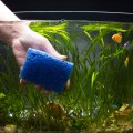 Hand cleaning tank with sponge