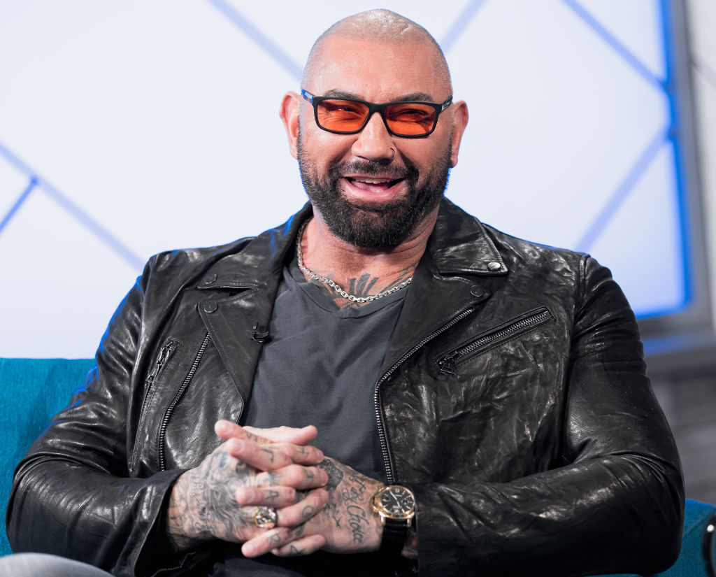 Actor Dave Bautista at the IMDB Show.