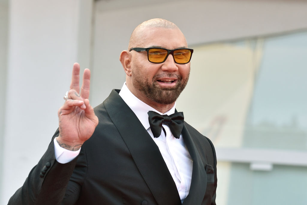 Actor Dave Bautista attending the Venice Film Festival.