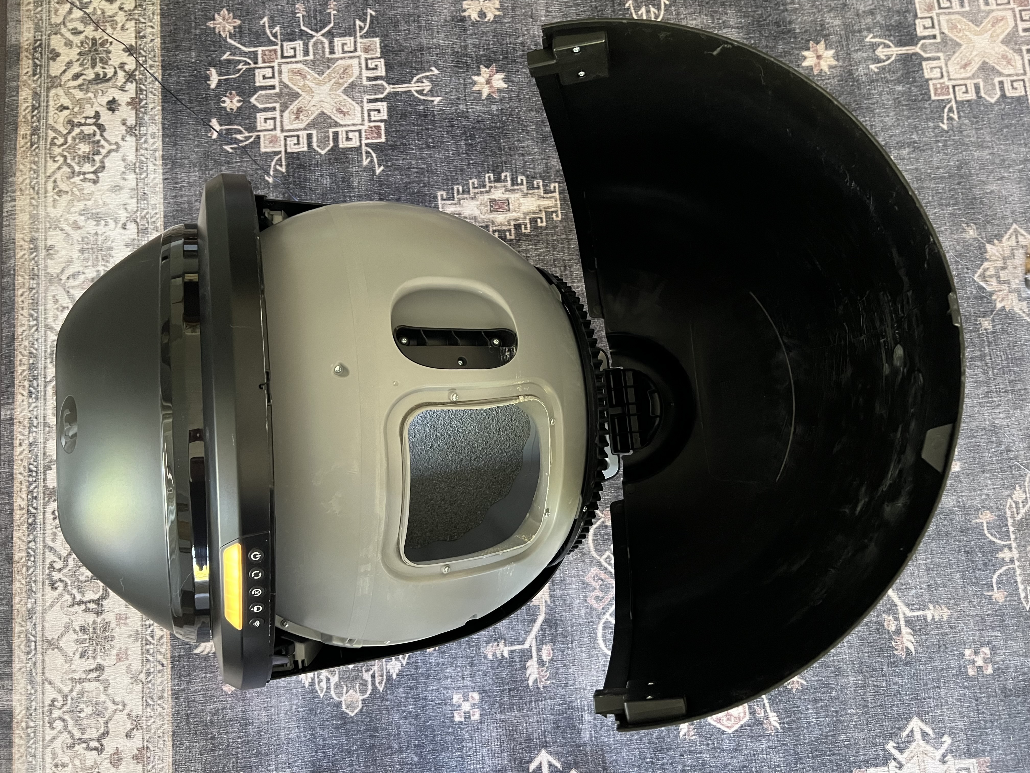 Litter Robot 4 with hood open